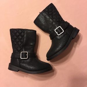 ❌❌SOLD❌❌ NWOT Shimmery black Buckle girl boots